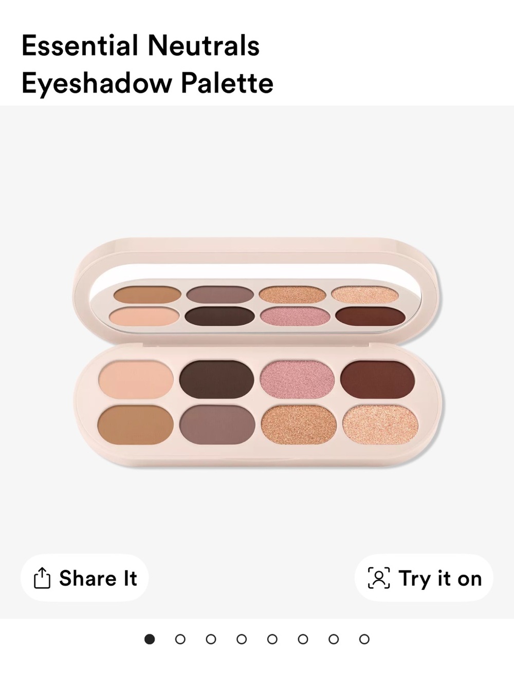 Rare Beauty essential neutrals eyeshadow palette